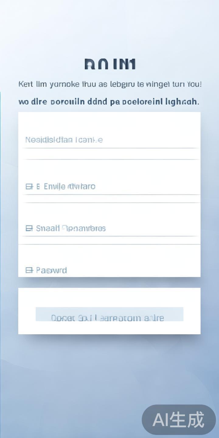 3.输入账号信息
在登录页面，用户需要输入注册时